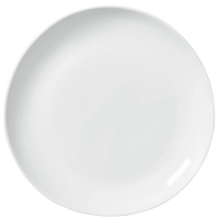 Assiette ronde Perle blanche 15cm