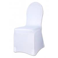 Housse lycra Chaise Universelle blanche