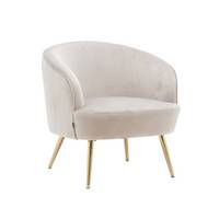Fauteuil Chloe Velours taupe