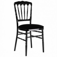 Chaise napoléon noire assise noire