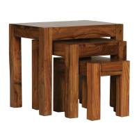 Lot 3 tables Bois Massif