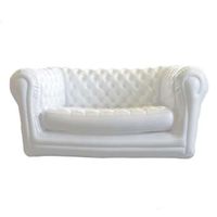 Canapé chesterfield gonflable blanc