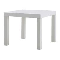 Table basse carrée Basic blanche