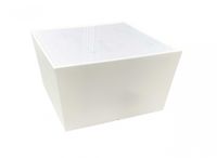 Table basse conic  blanche