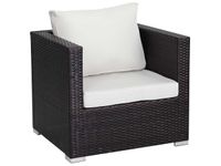 Fauteuil resine assise blanche