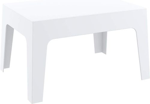 Table basse rectangulaire Lounge blanche-0