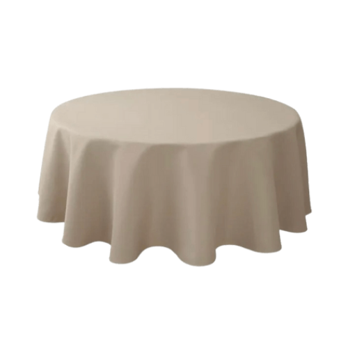 Nappe ronde champagne diamètre 280cm-0