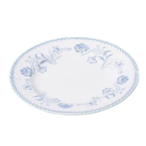 Assiette ronde bleue 23cm-0