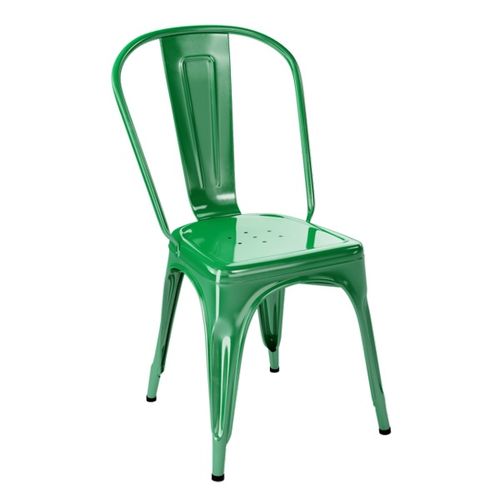 Chaise Tolix métal vert-0