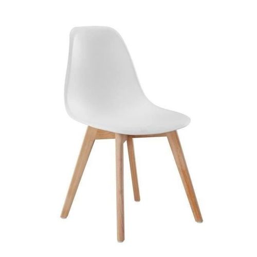 Chaise scandinave blanche-0