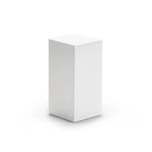 Stèle carrée blanche 80cm-0