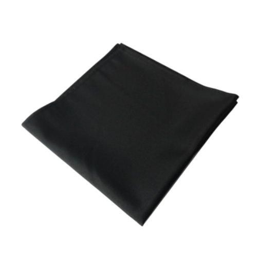 Serviette carrée noire 50cm en coton-0