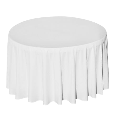 Nappe ronde blanche diamètre 150cm-1