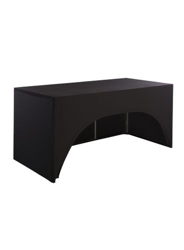 Table buffet rectangulaire Box houssée noire-1