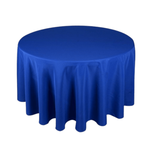 Nappe ronde bleue diamètre 280cm-0