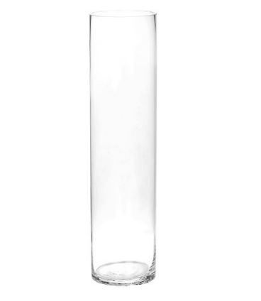 Vase Cylindrique en Verre-0