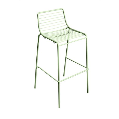 Chaise haute steel verte-0