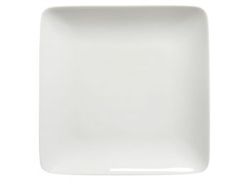 Assiette carrée Modulo blanche 20cm-0