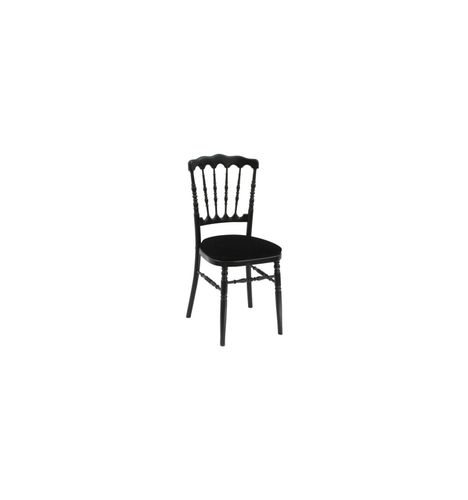 Chaise napoléon noire assise noire-1