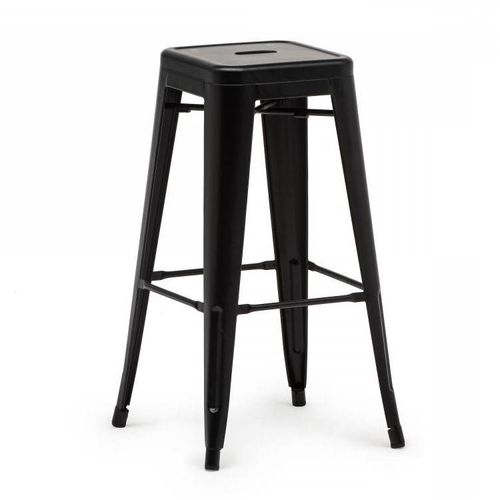 Tabouret tolix noir-0