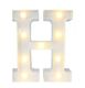 Lettre lumineuse H