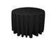 Nappe ronde noire diamètre 280cm