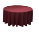 Nappe ronde bordeaux diamètre 280cm