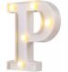 Lettre lumineuse P